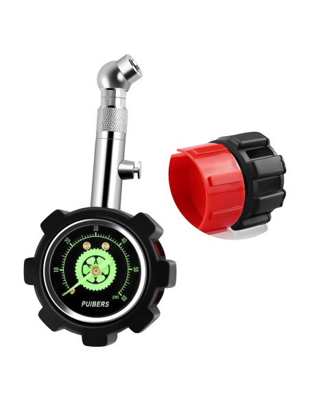 Manómetro de Neumáticos PUIBERS 60 PSI con Dial Brillante Manómetro de Neumáticos PUIBERS 60 PSI con Dial Brillante
