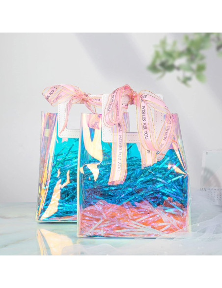 Bolsas de Regalo Holográficas Caleihd 20.1x18cm 2 Piezas Bolsas de Regalo Holográficas Caleihd 20.1x18cm 2 Piezas