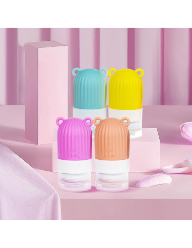 Botellas de Silicona RONRONS 30ml 4 Pack Viaje a Prueba de Fugas