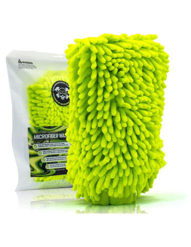 Guante de Lavado de Auto Microfibra NRS Industries Verde