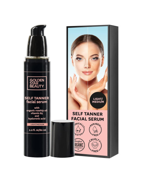 Suero Autobronceador Facial GOLDEN STAR BEAUTY 113g Hidratante Suero Autobronceador Facial GOLDEN STAR BEAUTY 113g Hidratante