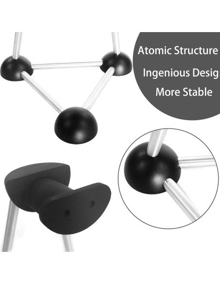 Soporte para Auriculares AJKTGHGE Negro Estable y Elegante Soporte para Auriculares AJKTGHGE Negro Estable y Elegante