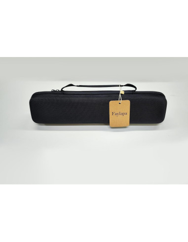 Funda Dura EVA Faylapa para Plancha de Cabello Negra 36x8x6 cm