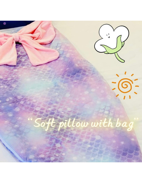 Saco de dormir infantil Nalexmi Sirena 137x64.5 cm con almohada Saco de dormir infantil Nalexmi Sirena 137x64.5 cm con almohada
