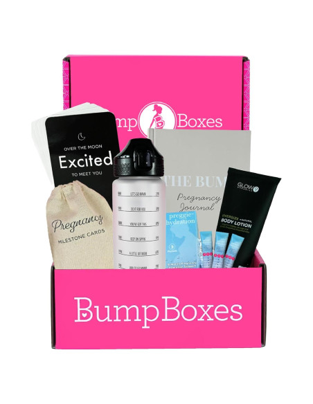 Cajas Bump Regalo Primer Trimestre Embarazo con Botella y Diario Cajas Bump Regalo Primer Trimestre Embarazo con Botella y Diario