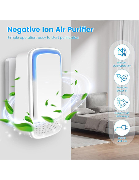 Purificador de Aire Ionizador Enchufable W25-3-6 para Hogar Purificador de Aire Ionizador Enchufable W25-3-6 para Hogar