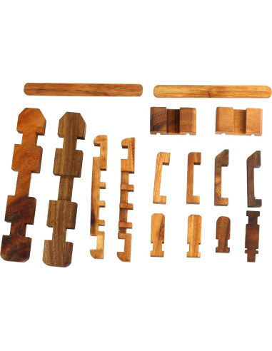 Rompecabezas de Madera Kumiki Barco - Hecho a Mano 3D