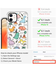 Funda MOSNOVO para iPhone 12/12 Pro - Protección Militar 2m 2