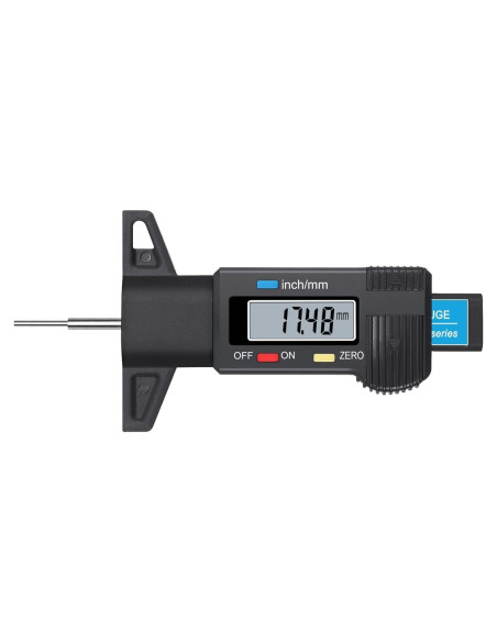 Calibrador Digital de Profundidad de Banda de Rodadura ALLmeter 0-25.4mm Calibrador Digital de Profundidad de Banda de Rodadura ALLmeter 0-25.4mm