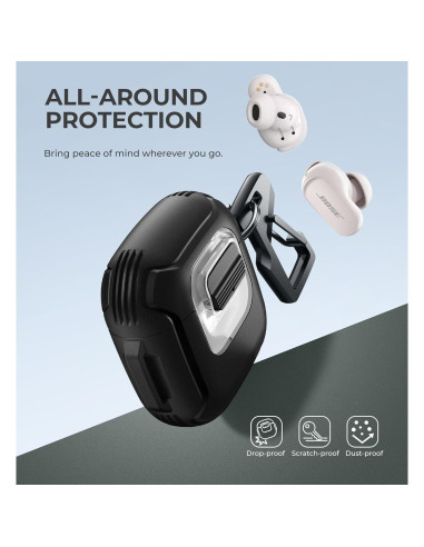 Funda Protectora Dexnor para Bose QuietComfort II y Ultra - Negro
