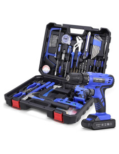 Kit de herramientas eléctricas 112 piezas Jar Owl 21V taladro