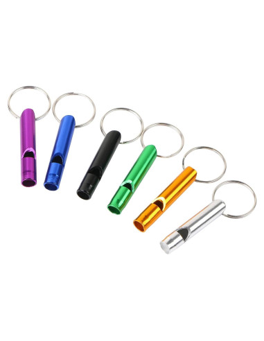 Silbato de Emergencia MIDELONG 6 Pcs Aluminio Multicolor