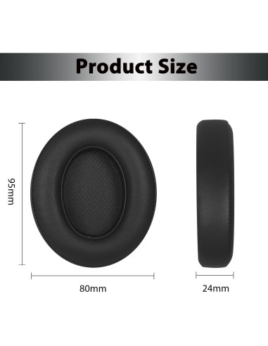 Almohadillas de Reemplazo para Auriculares Beats Studio 2/3 - Negro