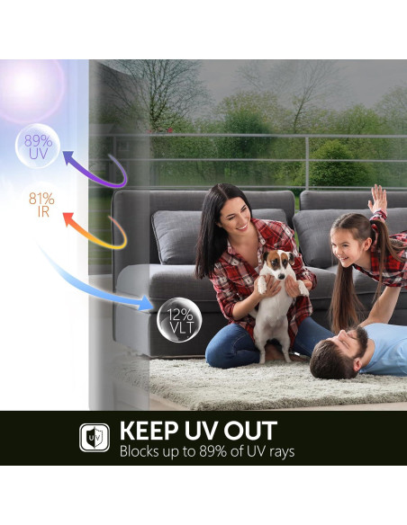 Película Reflectante Unidireccional Agmovoue 43.9x198 cm Película Reflectante Unidireccional Agmovoue 43.9x198 cm