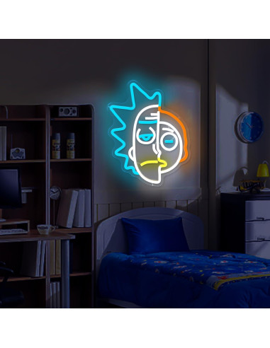 Letrero de Neón Anime Rick y Morty JanHune Dimmable 0.5kg