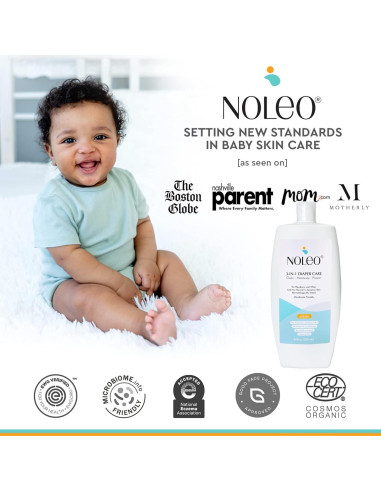 Crema para Bebé 3-en-1 NOLEO 680 g - Limpiador y Protector
