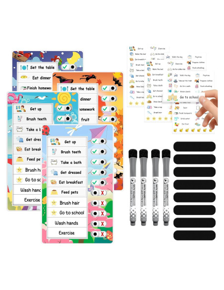 Tabla de Tareas Magnética Citamora para Niños - Rutinas Diarias Tabla de Tareas Magnética Citamora para Niños - Rutinas Diarias