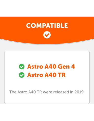 Diadema de Reemplazo WC BandZ A40 para Astro A40 TR y Gen 4 - Negro