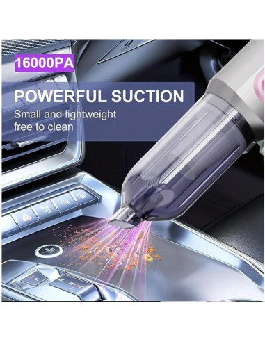 Aspiradora de Coche Portátil Genérico 4 en 1 16000Pa 100W