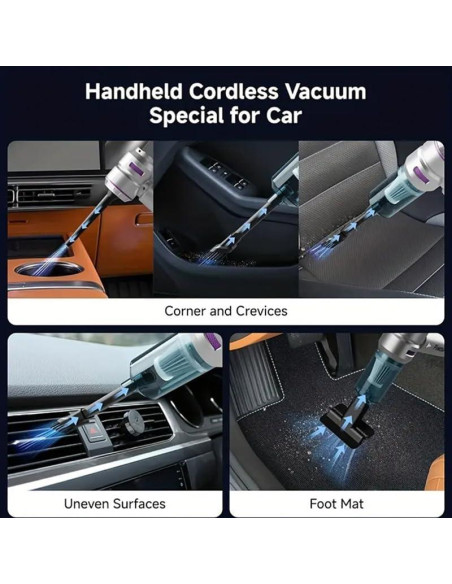 Aspiradora de Coche Portátil Genérico 4 en 1 16000Pa 100W Aspiradora de Coche Portátil Genérico 4 en 1 16000Pa 100W