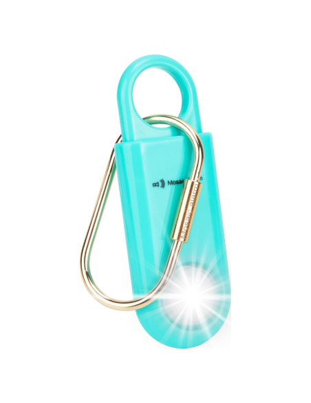 Alarma Personal de Seguridad 130dB con Luz Estroboscópica Aqua Alarma Personal de Seguridad 130dB con Luz Estroboscópica Aqua