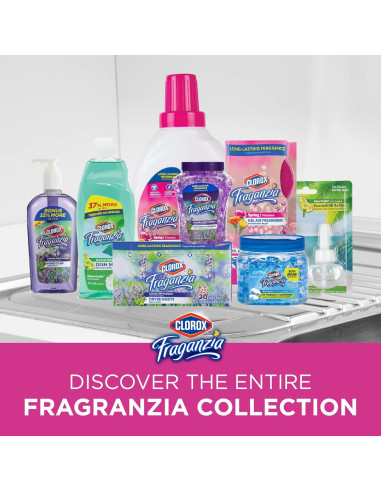 Ambientador de Perlas Clorox Fraganzia Huerto de Isla 340g - 6 Pzas