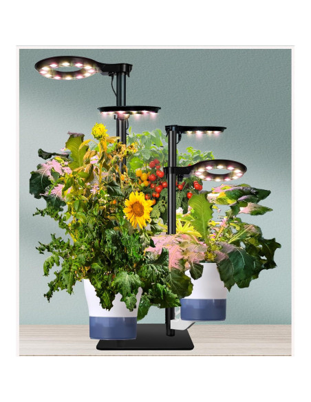 Kit de Cultivo Hidropónico Grande con Luz LED y Soporte Kit de Cultivo Hidropónico Grande con Luz LED y Soporte