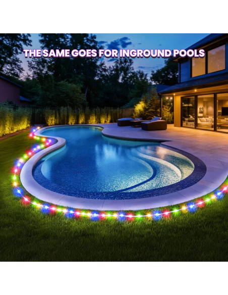 Luces Solares GIGALUMI 200 LEDs para Piscinas 21.7 m IP65 Luces Solares GIGALUMI 200 LEDs para Piscinas 21.7 m IP65