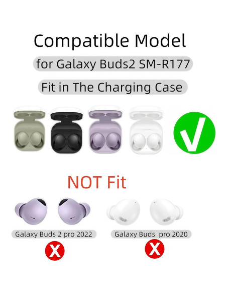Puntas de oído de silicona Rhinenet para Galaxy Buds 2 - 6 Pares Puntas de oído de silicona Rhinenet para Galaxy Buds 2 - 6 Pares