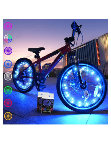 Luces LED para Ruedas de Bicicleta TINANA 2 Paquete Impermeables