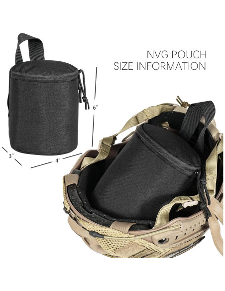 Funda Táctica NVG TAC5TAC AKB010 Nylon 500D Resistente al Agua Funda Táctica NVG TAC5TAC AKB010 Nylon 500D Resistente al Agua