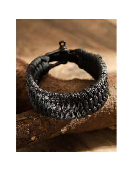 Pulsera de Supervivencia HAQUIL Ajustable para Hombre con Cierre de Metal Pulsera de Supervivencia HAQUIL Ajustable para Hombre con Cierre de Metal