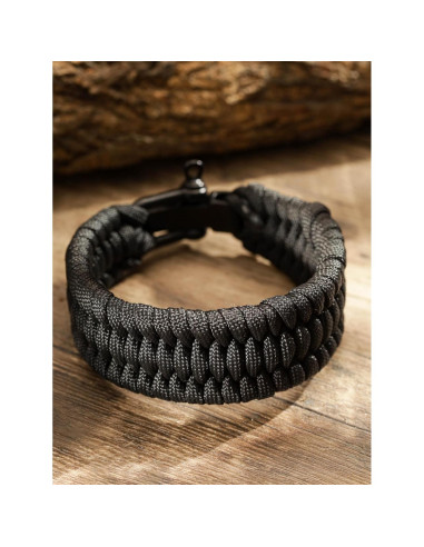 Pulsera de Supervivencia HAQUIL Ajustable para Hombre con Cierre de Metal