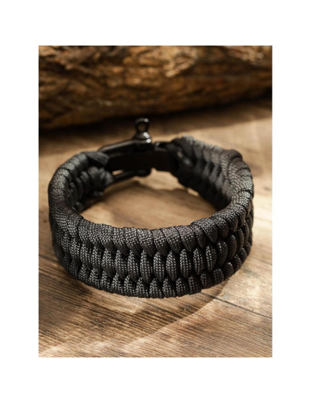Pulsera de Supervivencia HAQUIL Ajustable para Hombre con Cierre de Metal Pulsera de Supervivencia HAQUIL Ajustable para Hombre con Cierre de Metal