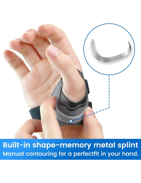 Férula de Pulgar Velpeau CMC Gris Mano Izquierda XS Férula de Pulgar Velpeau CMC Gris Mano Izquierda XS