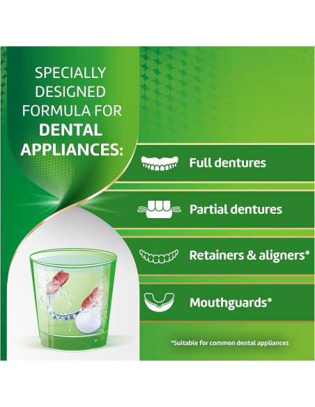 Polident Tabletas Limpiadoras Antibacterianas 60 Unidades Paquete de 2 Polident Tabletas Limpiadoras Antibacterianas 60 Unidades Paquete de 2