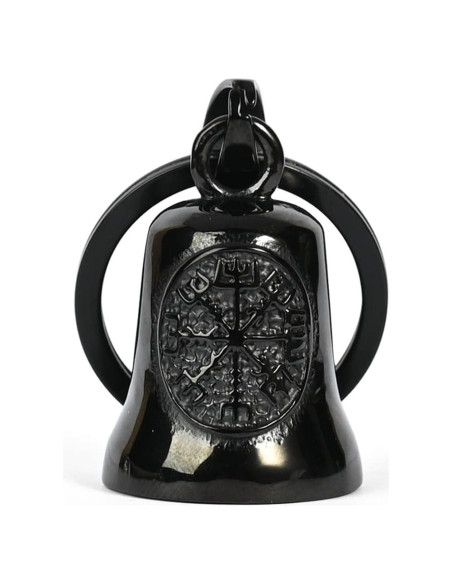 Campana de Motocicleta Vegvisir Nórdico BeTime - Llavero Unisex Campana de Motocicleta Vegvisir Nórdico BeTime - Llavero Unisex