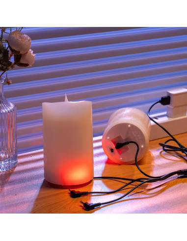Velas LED recargables Luzzup con control remoto 3 pcs 10-15 cm