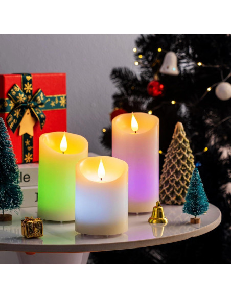 Velas LED recargables Luzzup con control remoto 3 pcs 10-15 cm Velas LED recargables Luzzup con control remoto 3 pcs 10-15 cm