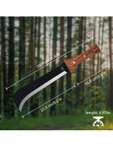 Machete THRWCLUB Sickle 39.6 cm con Funda de Nylon