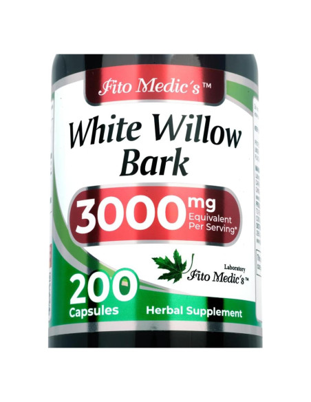 Suplemento Herbal FITO MEDIC'S Corteza de Sauce Blanco 180 Cápsulas Suplemento Herbal FITO MEDIC'S Corteza de Sauce Blanco 180 Cápsulas