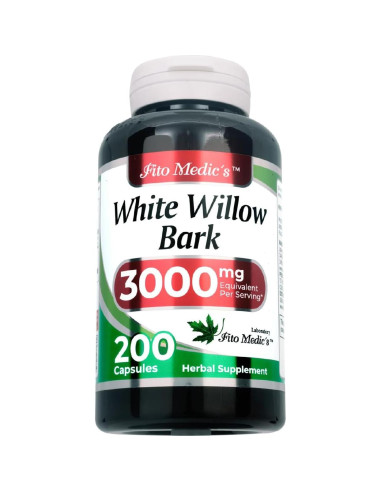 Suplemento Herbal FITO MEDIC'S Corteza de Sauce Blanco 180 Cápsulas