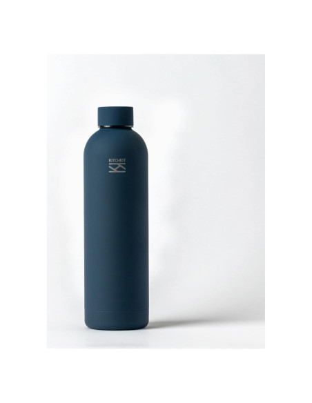 Botella de Agua Aislada KitchKit 750ml Acero Inoxidable Blanco Botella de Agua Aislada KitchKit 750ml Acero Inoxidable Blanco