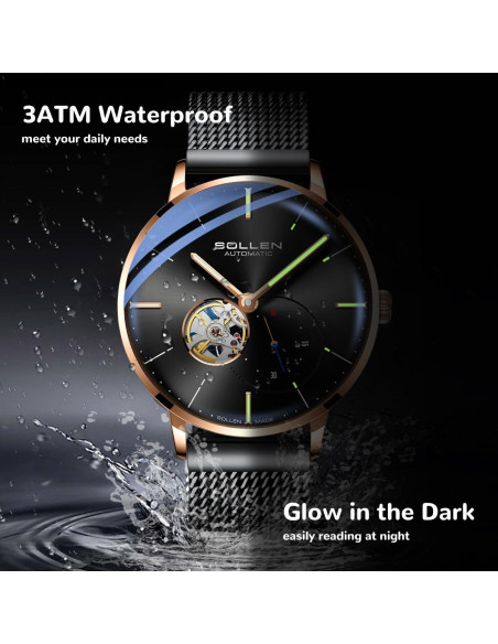 Reloj Automático SOLLEN KY305X-MDHM para Hombres, 42mm Reloj Automático SOLLEN KY305X-MDHM para Hombres, 42mm