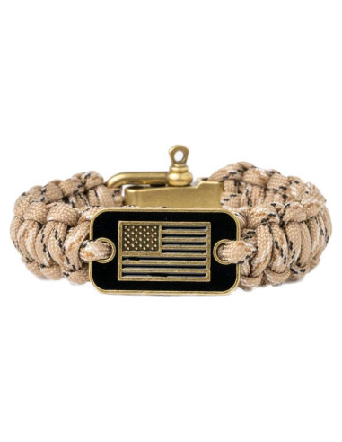 Pulsera Táctica de Supervivencia iHeartDogs Camo 19.05 cm