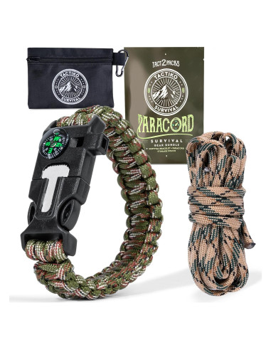 Pulsera de Supervivencia Tactiko con Paracord y Herramientas