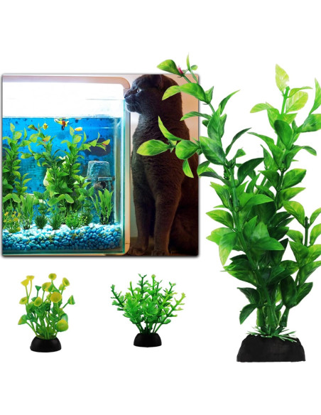 Decoraciones para Acuarios PietyPet - 10 Plantas Verdes Decoraciones para Acuarios PietyPet - 10 Plantas Verdes