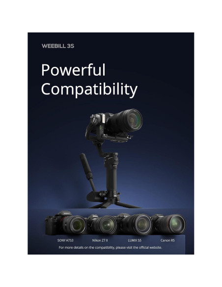 ZHIYUN Weebill 3S Estabilizador Gimbal para DSLR y Sin Espejo ZHIYUN Weebill 3S Estabilizador Gimbal para DSLR y Sin Espejo
