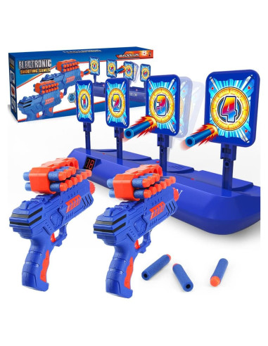 BAODLON Objetivos Digitales de Tiro con 2 Pistolas y 40 Dardos