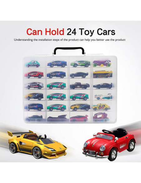 Organizador de Juguetes RHCOM Transparente 24 Compartimentos Organizador de Juguetes RHCOM Transparente 24 Compartimentos